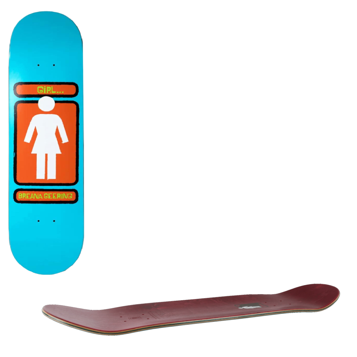 Girl Hand Shakers Skateboard Deck - Geering 8"