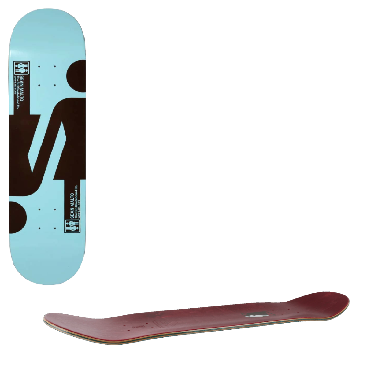 Girl Double OG Twin Tip Skateboard Deck - Malto 8.25"