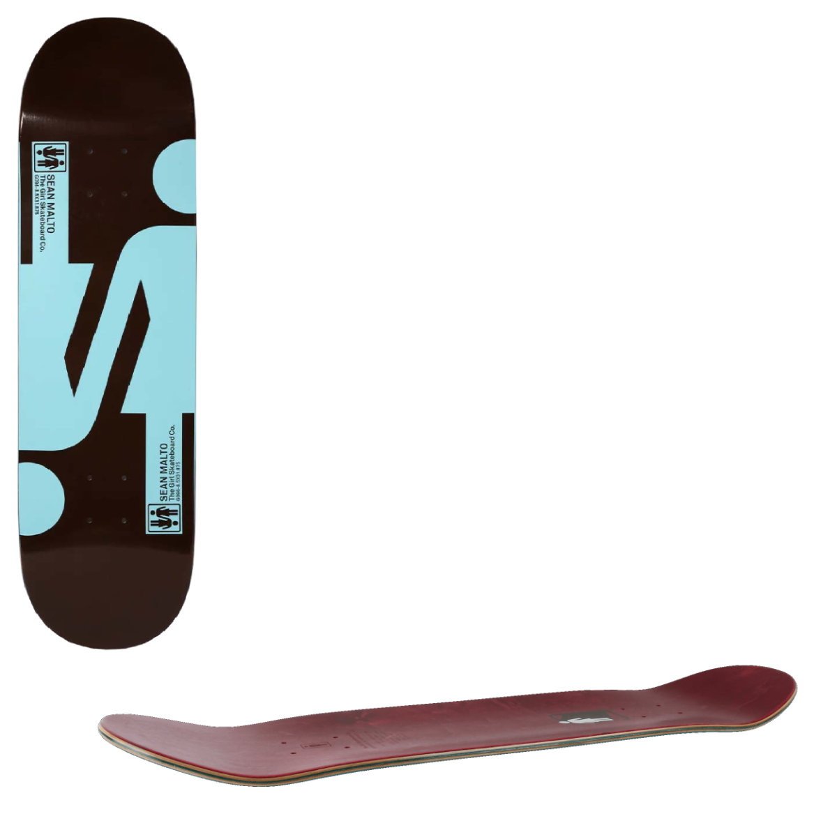 Girl Double OG Twin Tip Skateboard Deck - Malto 8.5"
