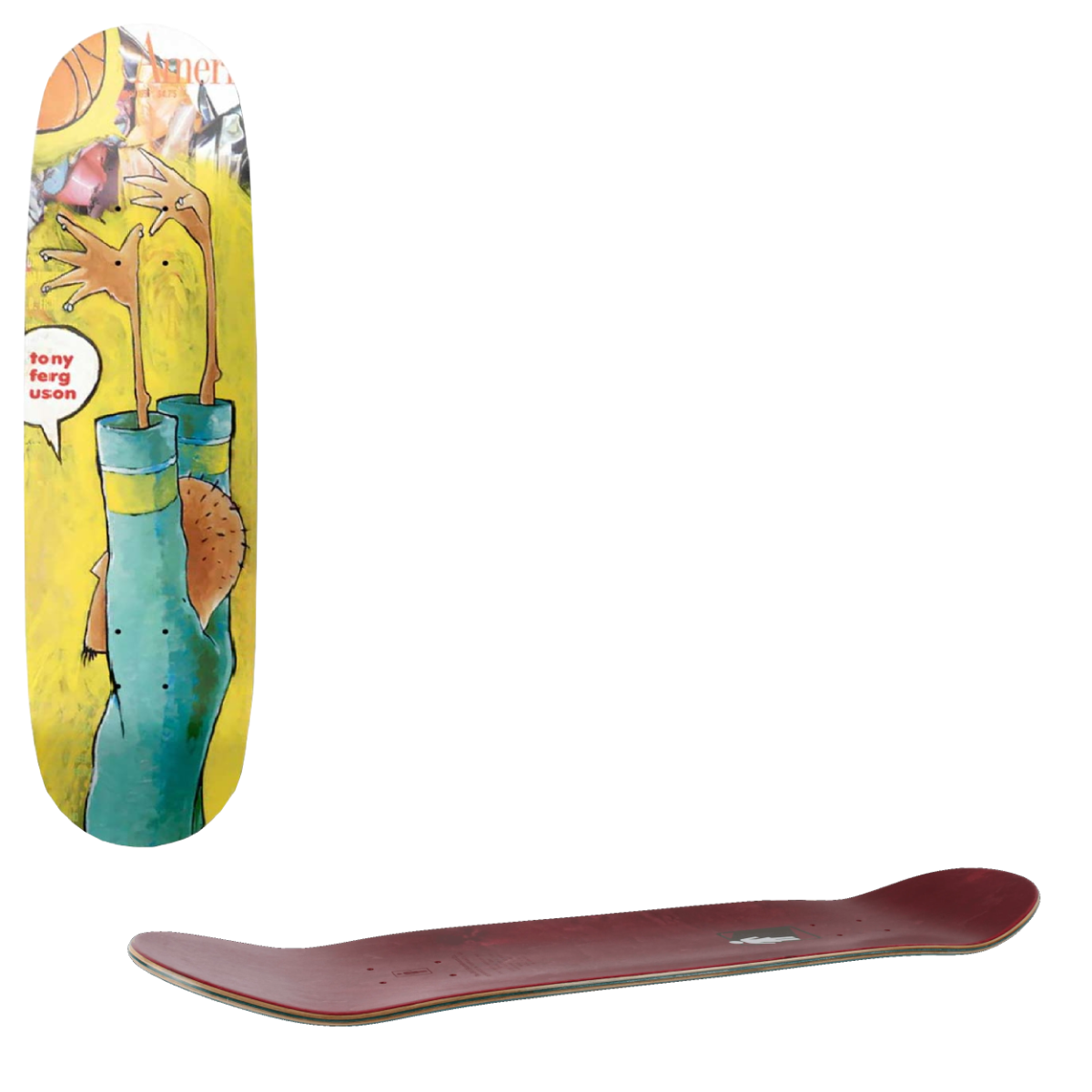 Girl Art In America Skateboard Deck - Ferguson 7.5"