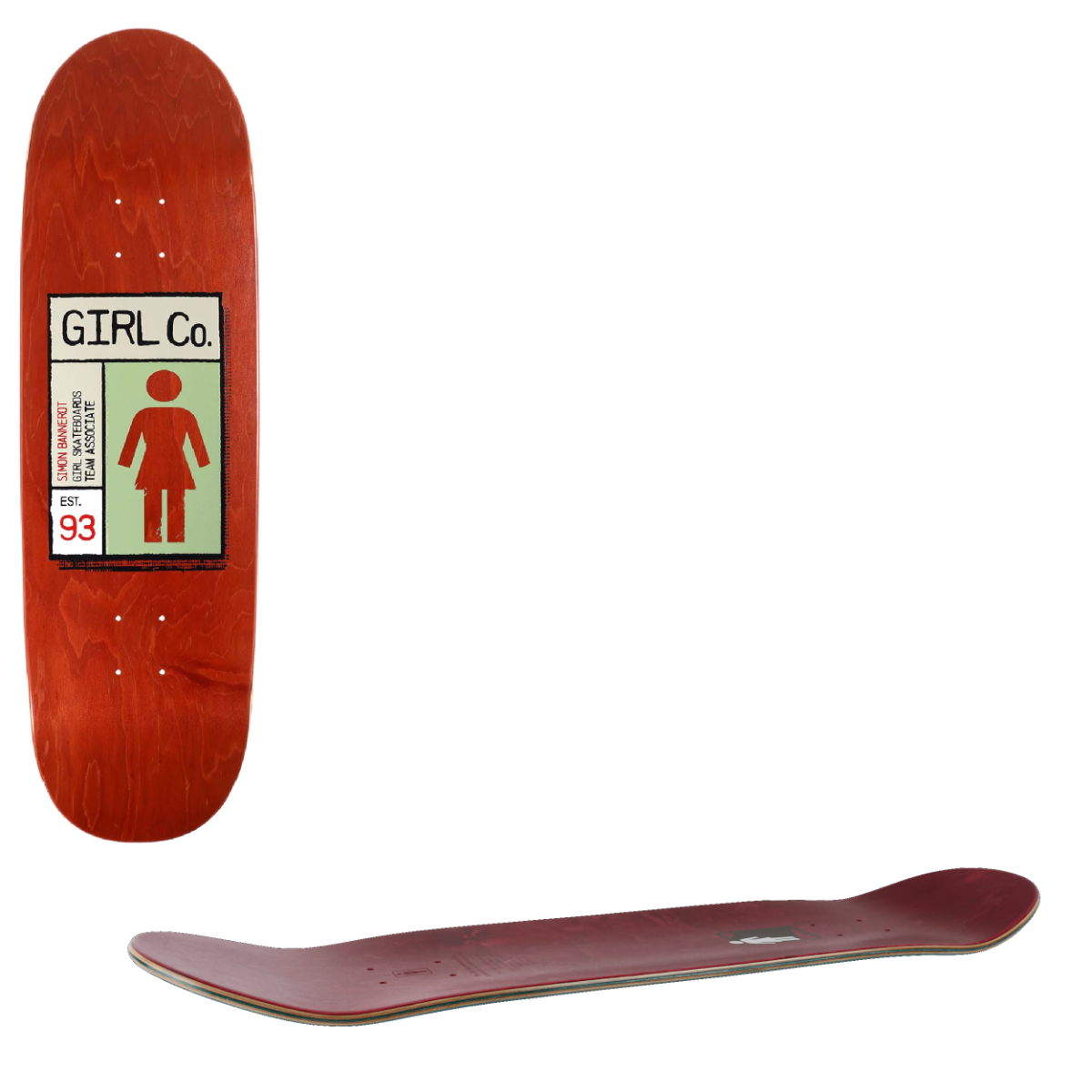 Girl Gridbox Loveseat Skateboard Deck - Bannerot 9"