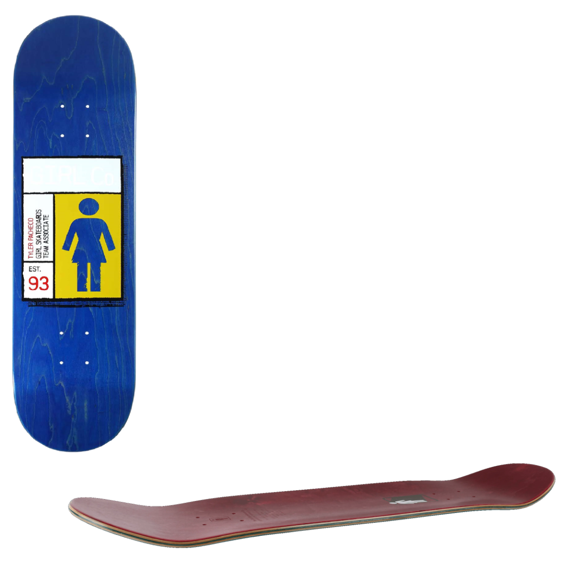 Girl Gridbox Skateboard Deck - Pacheco 8.375"