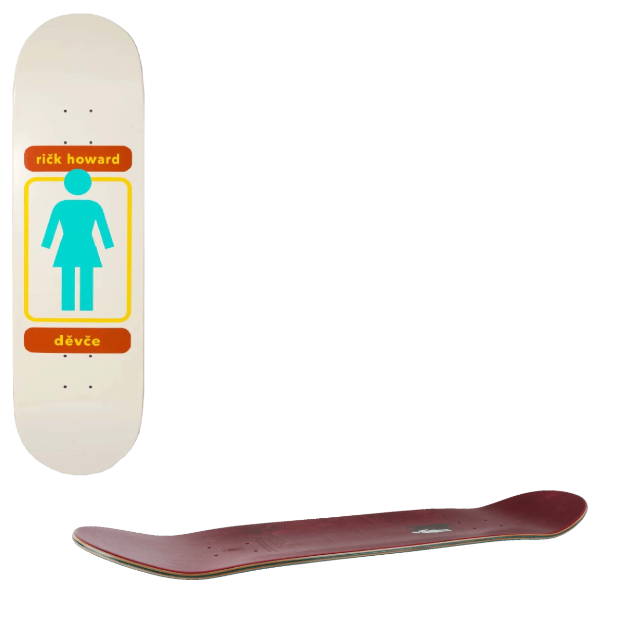 Girl 93 TIL Skateboard Deck - Howard 8.5"