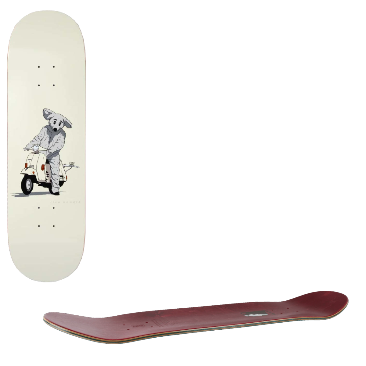 Girl Mouse Skateboard Deck - Howard 8.25"