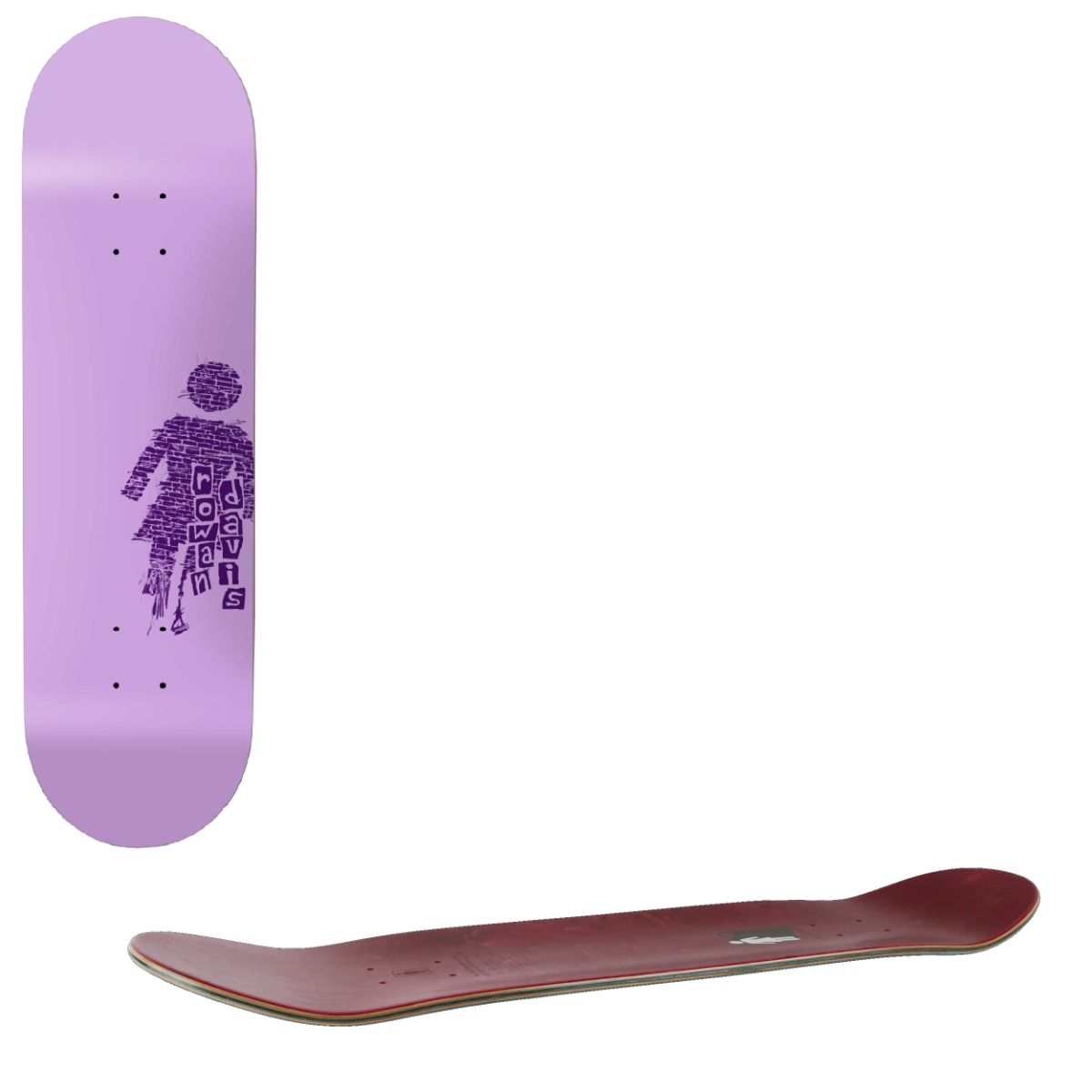 Girl Bricked Skateboard Deck - Davis 8.5"