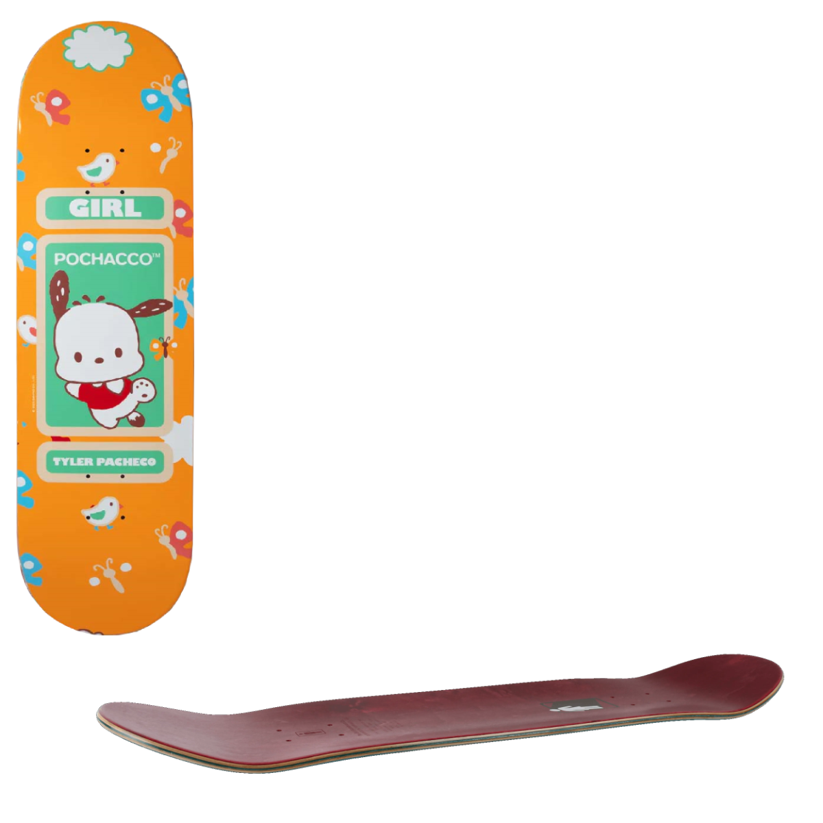 Girl x Hello Kitty Skateboard Deck - Pacheco 8.5"
