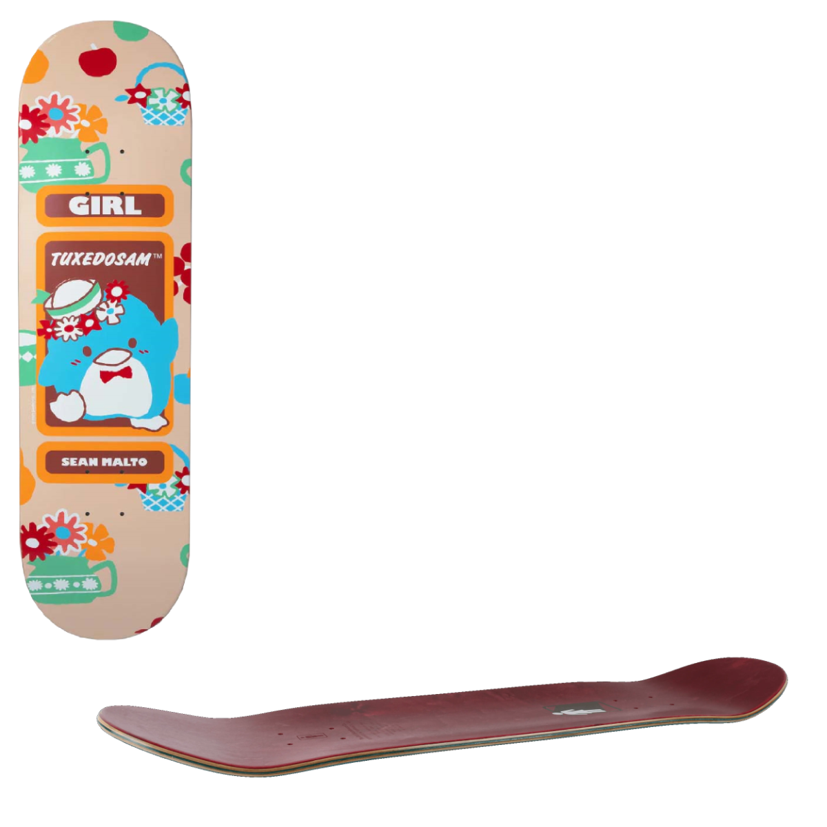 Girl x Hello Kitty Twin Skateboard Deck - Malto 8.5"