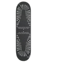 Grizzly Blue Print Skateboard Grip Tape - Black