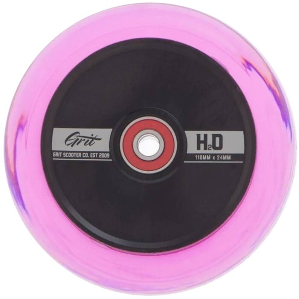 Grit H2O Hollow Core 110mm Scooter Wheel - Pink/Black