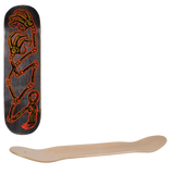 Heathen Battle Claw On Squarehead Skateboard Deck 8.375"