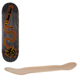 Heathen Mace Face On Taperhead Skateboard Deck 9"