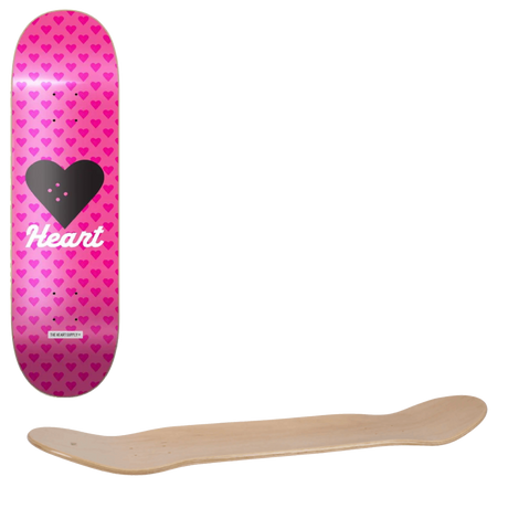 The Heart Supply HS - Vertical Flow Skateboard Deck - Pink 8"