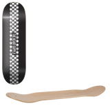 The Heart Supply Check Stripe Skateboard Deck - Black 8.25"