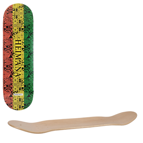 The Heart Supply Heimana Reynolds Pro Skateboard Deck - Tribal Rasta 8.25"