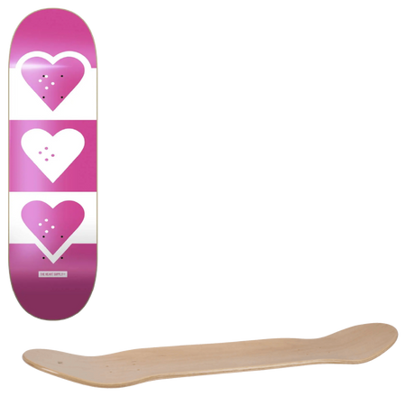 The Heart Supply Squadron Skateboard Deck - Pink 8"