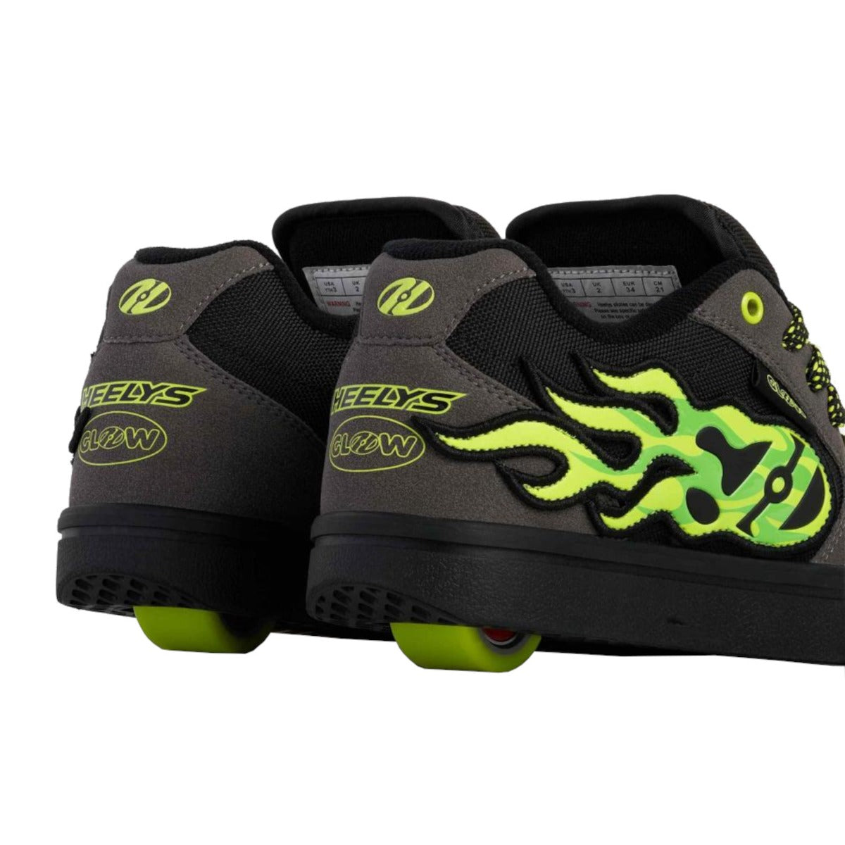 Heelys Pro 25 Glow In The Dark - Grey/Black/Green
