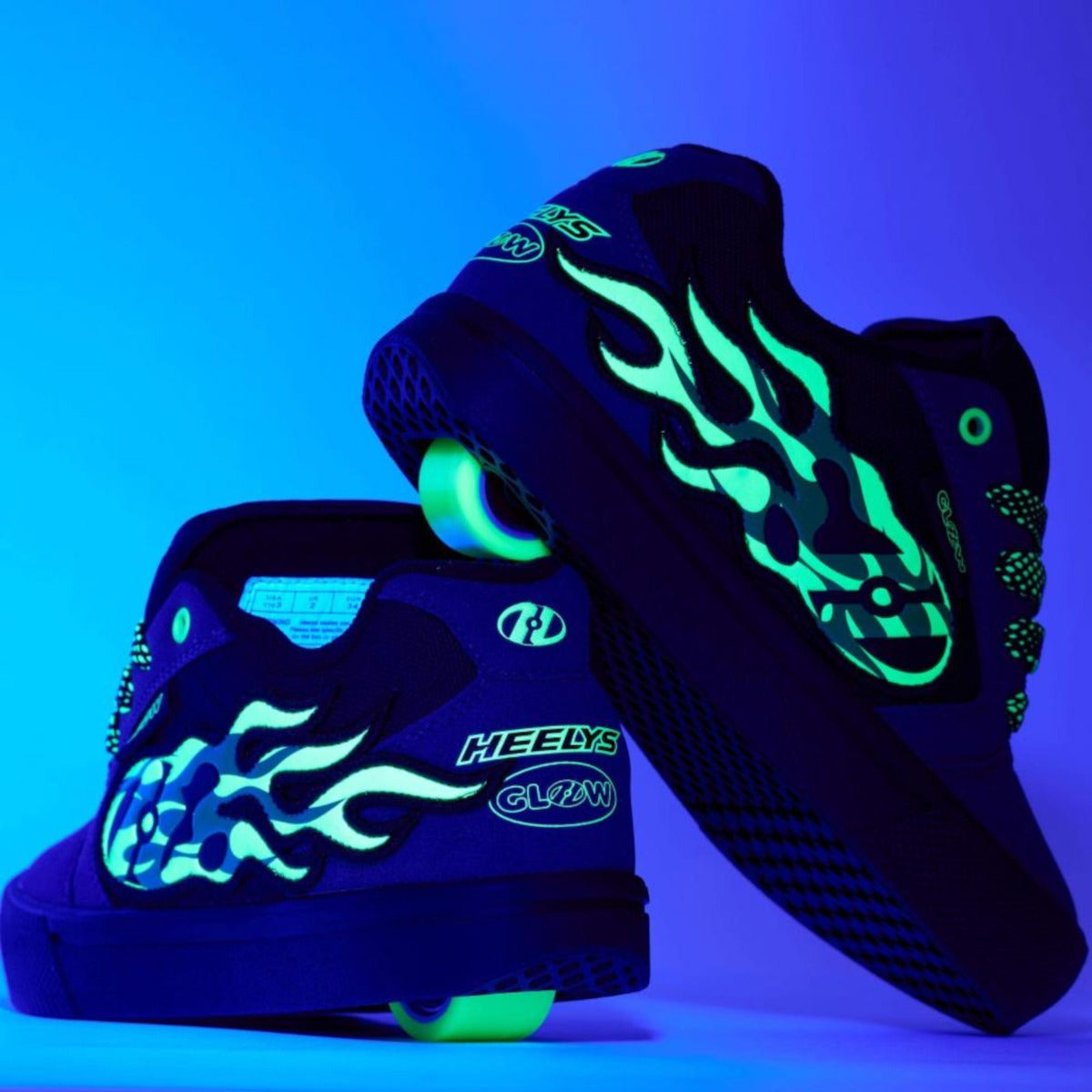 Heelys Pro 25 Glow In The Dark - Grey/Black/Green