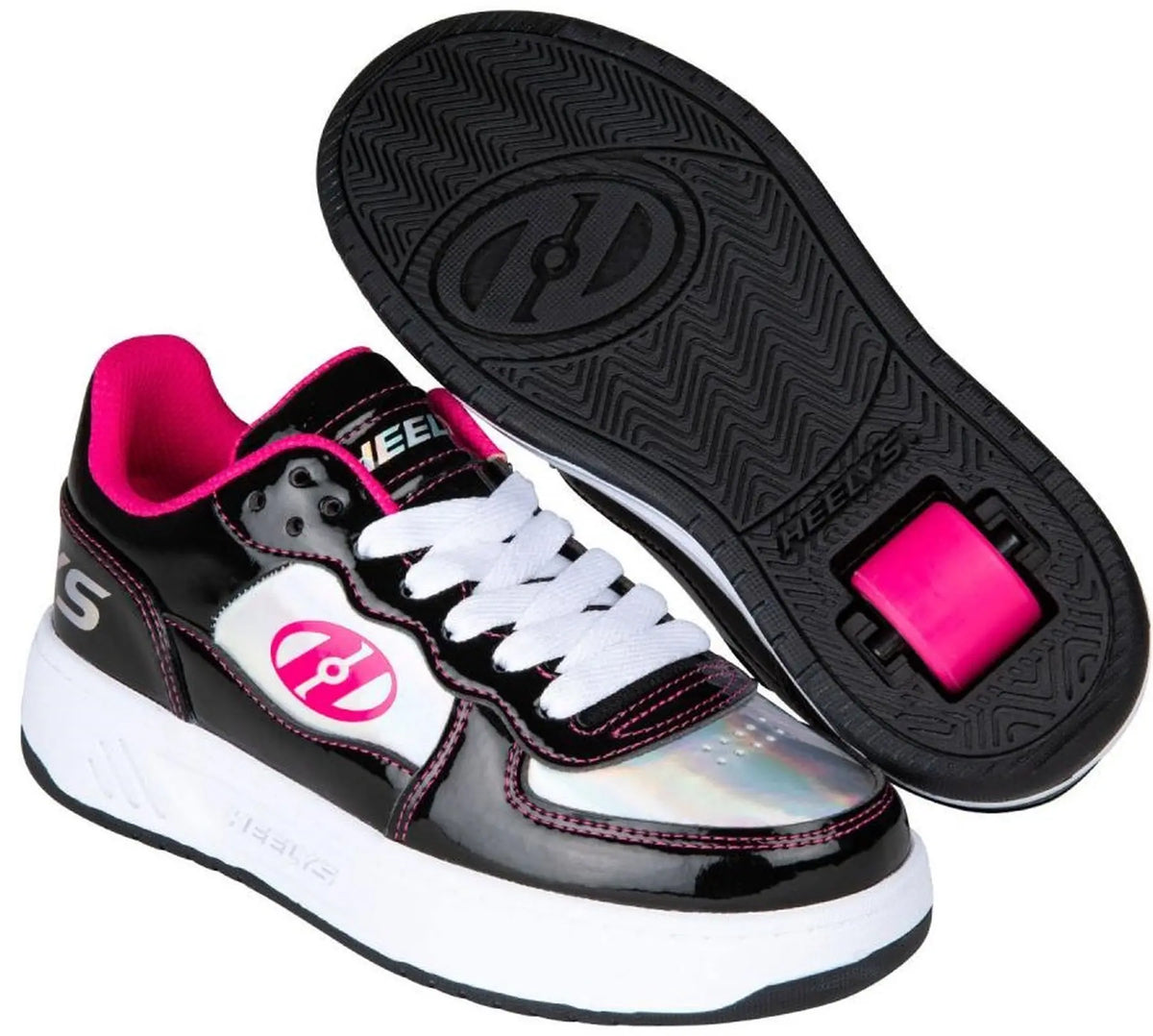 Heelys Rezerve Low Black/Pink Roller Shoes