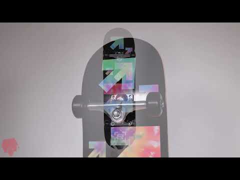 Rampage Tie Dye Arrows Custom Skateboard - Black/Multi 7.75"
