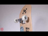 Rampage MIR Schematic Custom Skateboard - Natural 8.25"