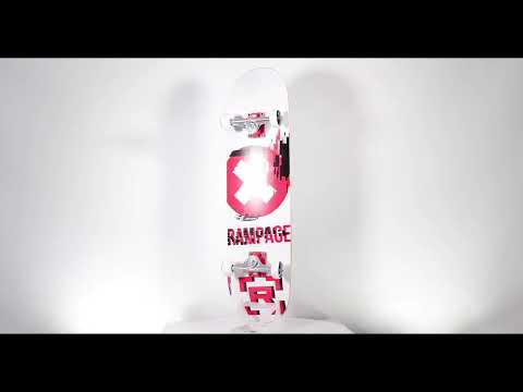 Rampage Plain Third Complete Skateboard - Black 7.75"