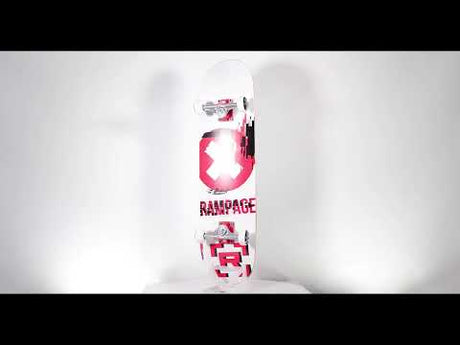 Rampage Plain Third Complete Skateboard - Black 7.75"
