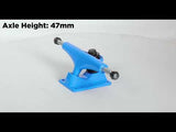 Rampage Rasp Skateboard Trucks - Blue 5.5''