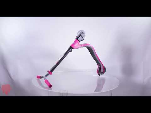 Globber Flow 125 Foldable Scooter - Deep Pink