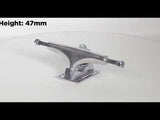 Rampage Rasp Skateboard Trucks - Silver 5''