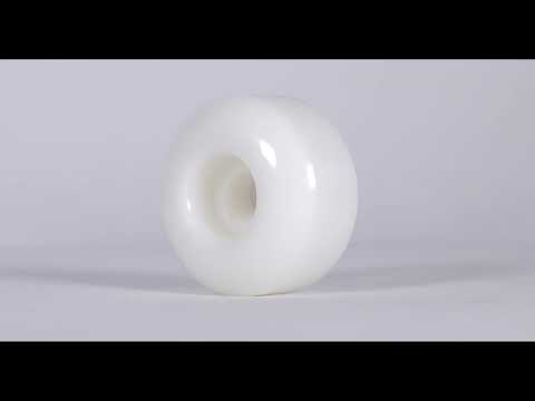 Rampage 99A 53mm Skateboard Wheels - White/Red