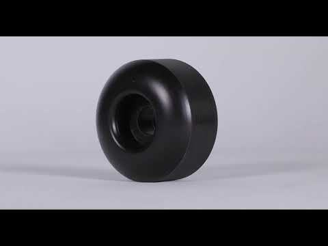 Rampage 99A 53mm Skateboard Wheels - Black/White