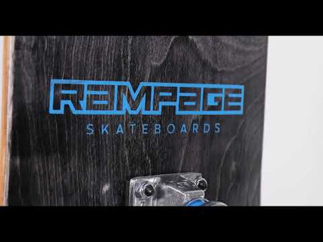 Rampage Plain Third Complete Skateboard - Blue/Black 7.75''