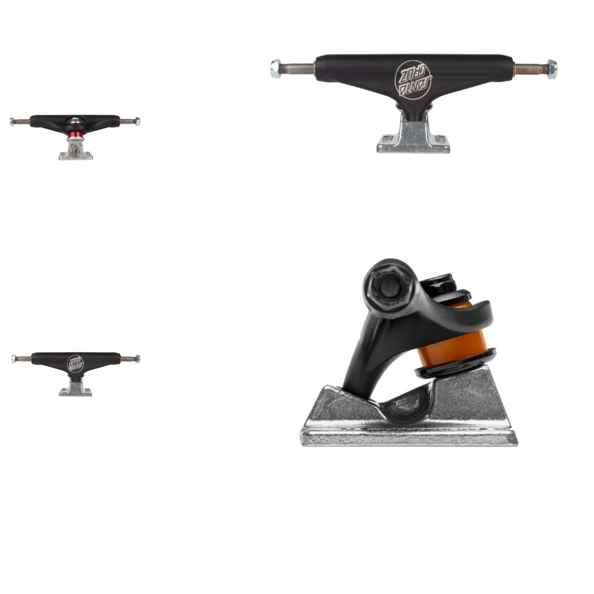 Independent Stage 11 x Santa Cruz Skateboard Trucks - Black/Silver 159mm