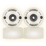 LMNADE Lites LED 85a Quad Roller Skate Wheels - White 62mm