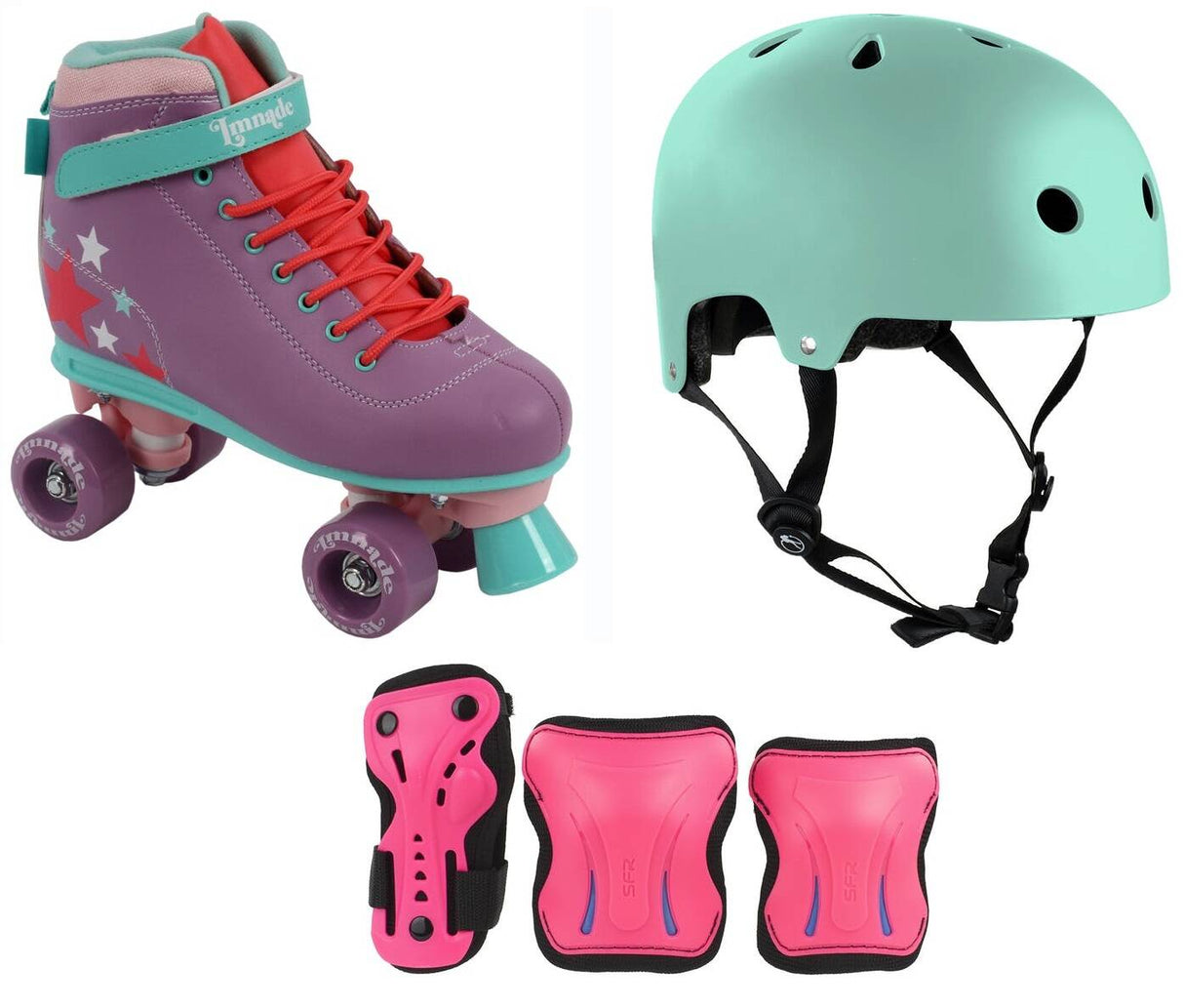 LMNADE Vibe Quad Roller Skates Bundle