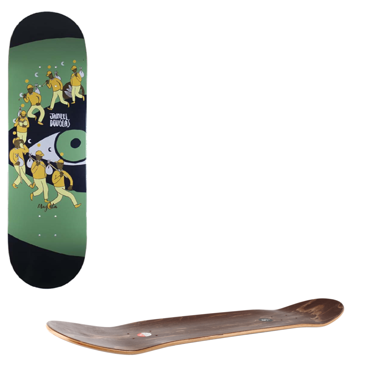 Magenta Extravision Skateboard Deck - Jameel Douglas 8.5"
