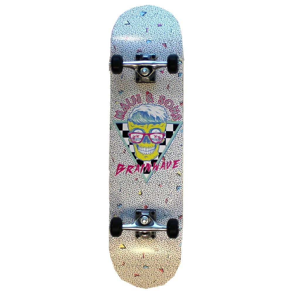Maui and Sons Brainwave Complete Skateboard - 8''
