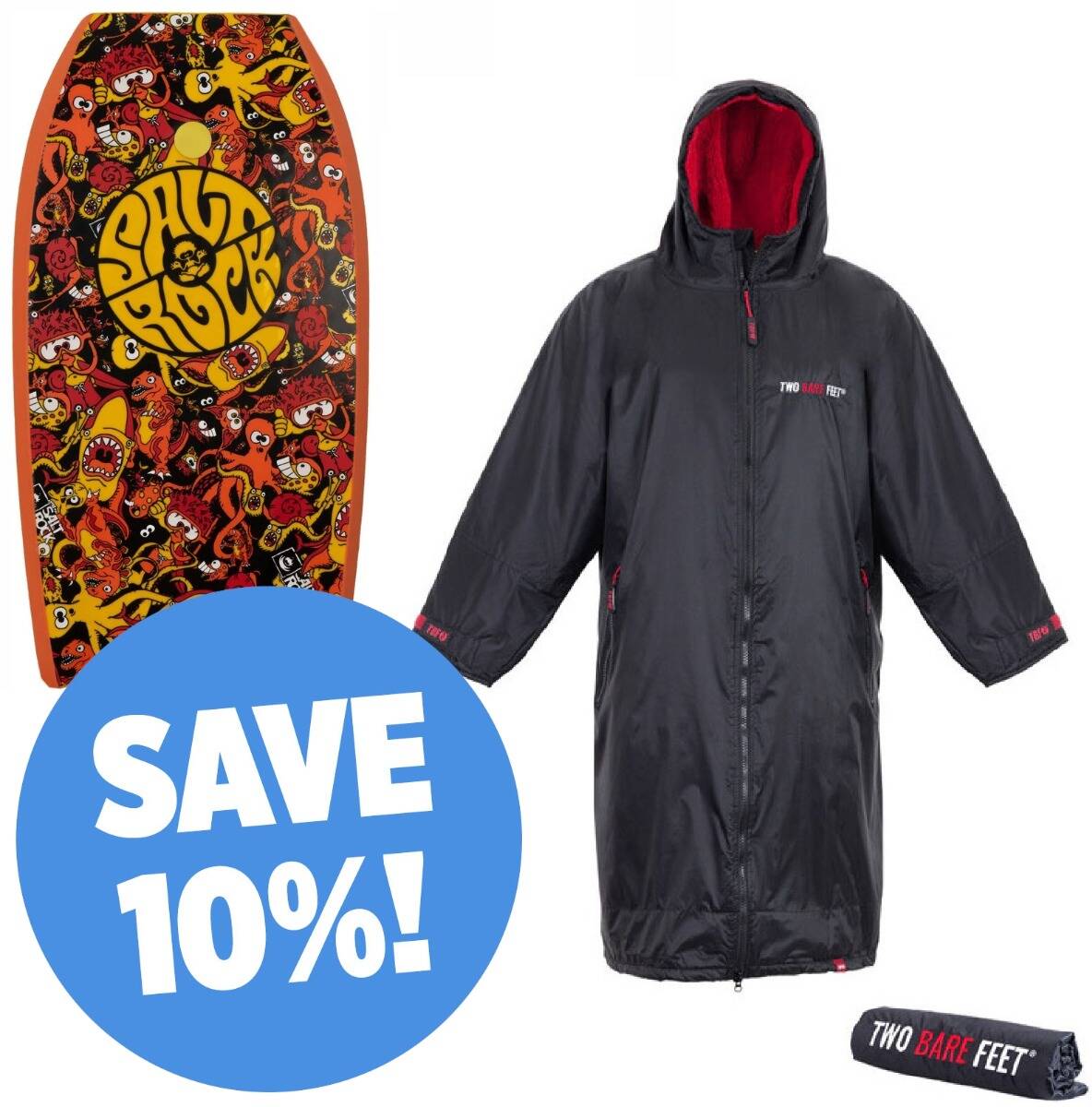 Bodyboard & Changing Robe Bundle