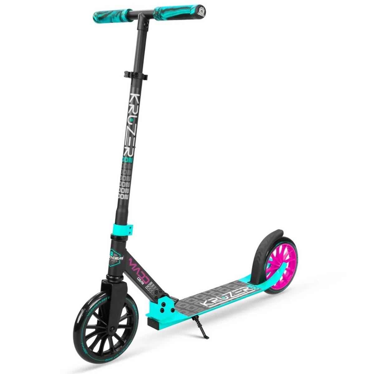 Madd Gear Carve Kruzer 200 V2 Commuter Scooter - Black/Teal