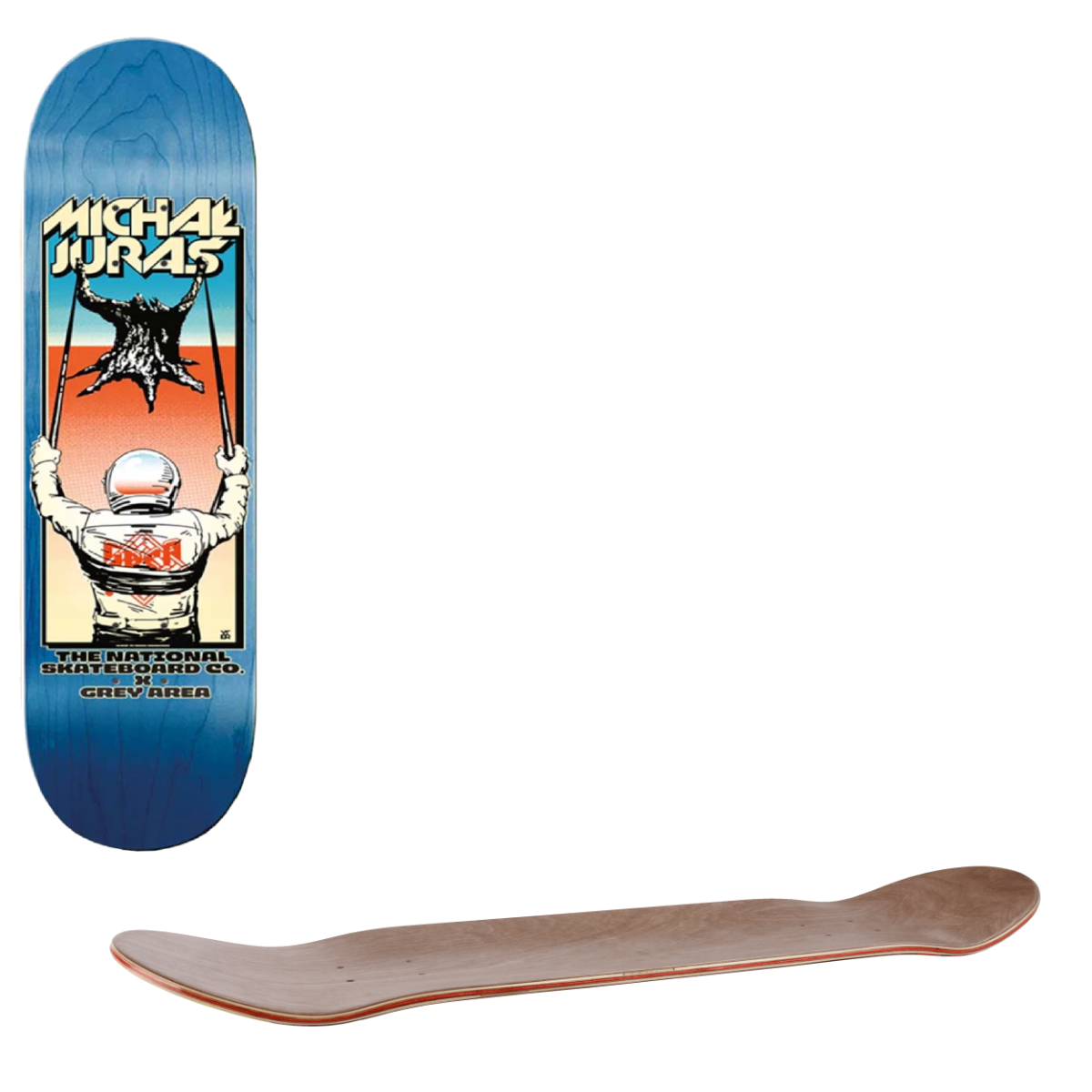 The National Skate Co Slingshot Skateboard Deck - Juraś 8"