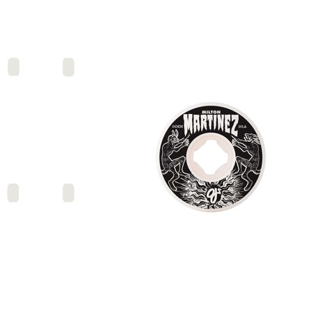 OJ Martinez Elite Criaturas Chubbies Skateboard Wheels - White 56mm