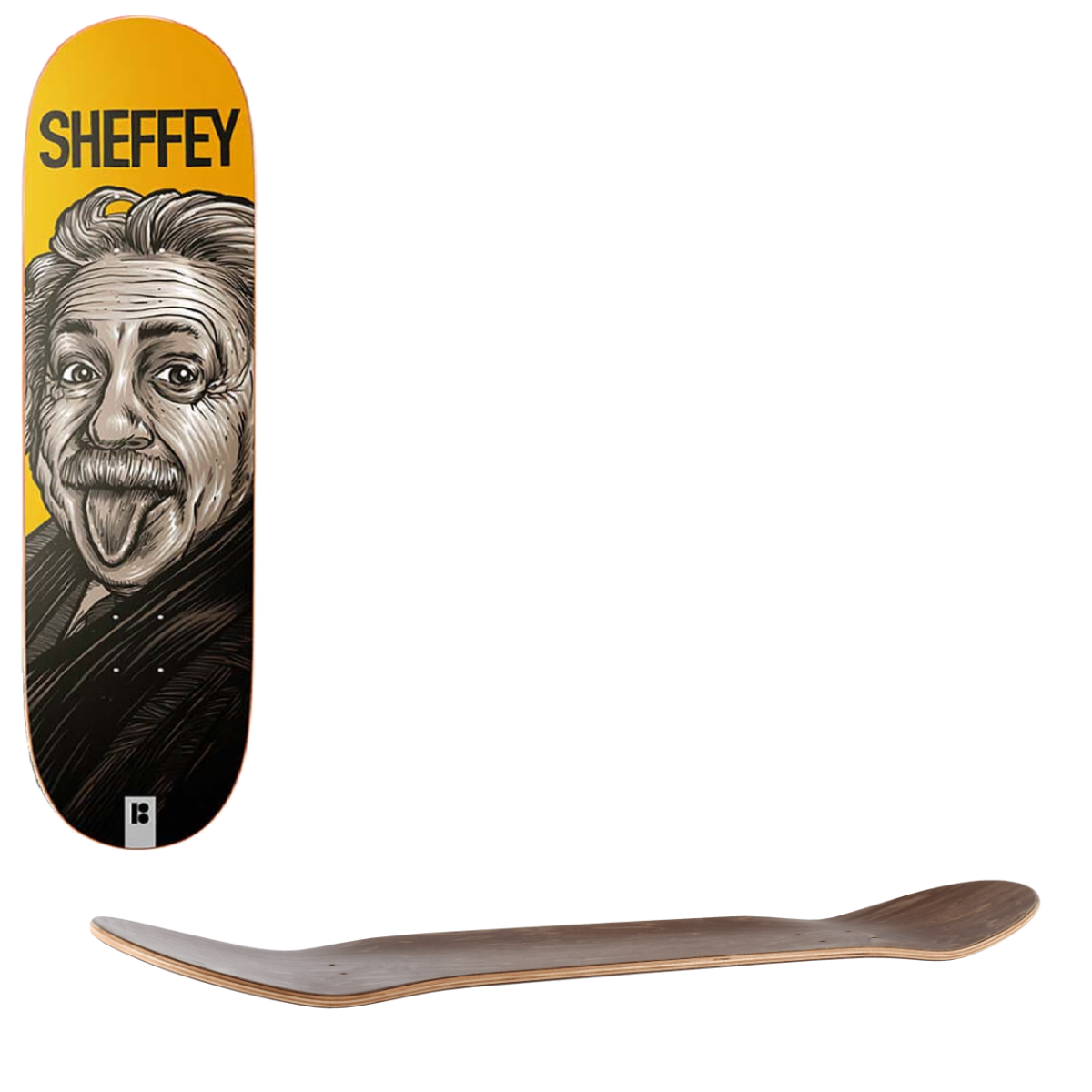Plan B Genius Skateboard Deck - Sheffey 8.75"
