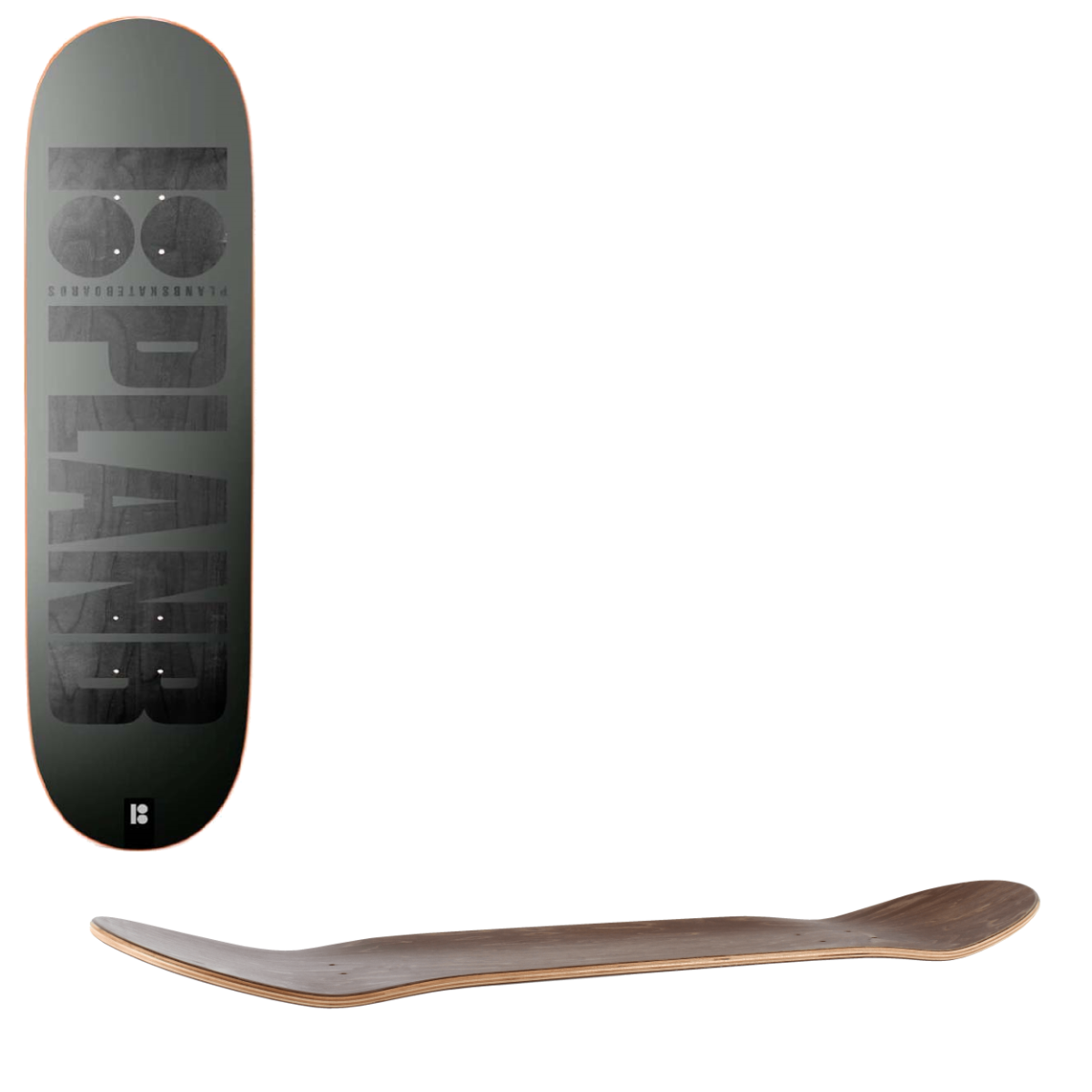 Plan B Team Grain Skateboard Deck - Black 8.75"