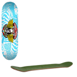 Powell Peralta Winged Ripper Skateboard Deck - Blue/White 8"