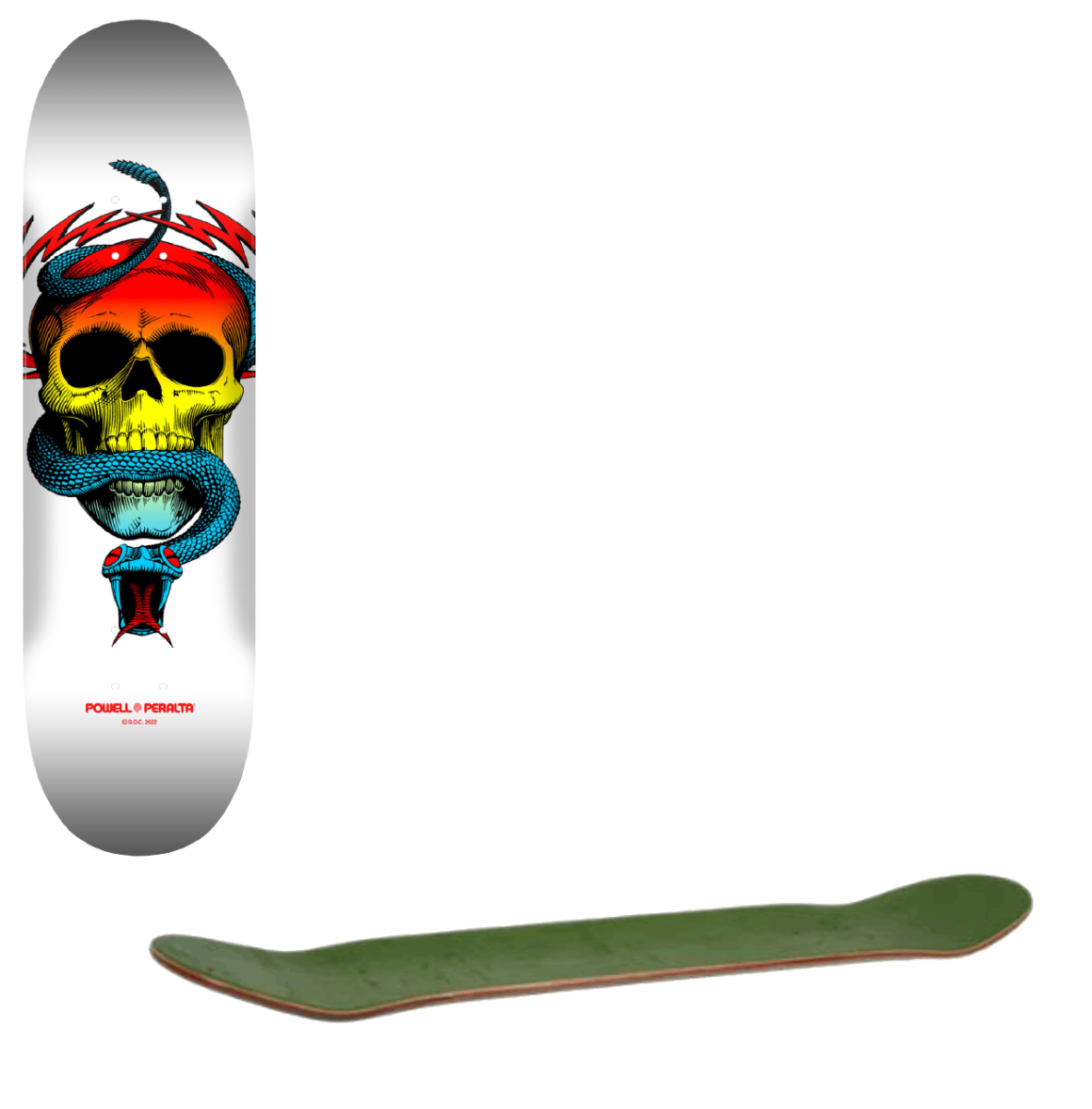 Powell Peralta McGill Skateboard Deck - Yellow Fade/White 8.5"