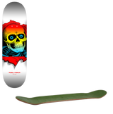 Powell Peralta Ripper Skateboard Deck - Yellow Fade/White 8"