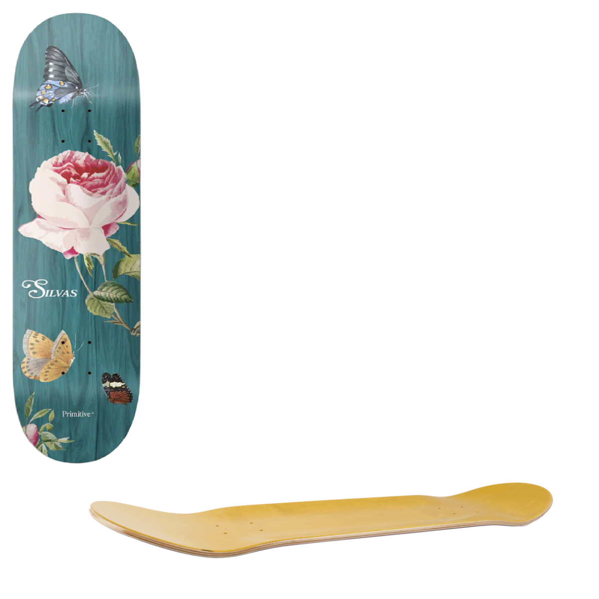 Primitive Essence Skateboard Deck - Silvas 8.25"
