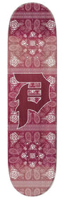 Primitive Dirty P Paisley Skateboard Deck - Burgandy