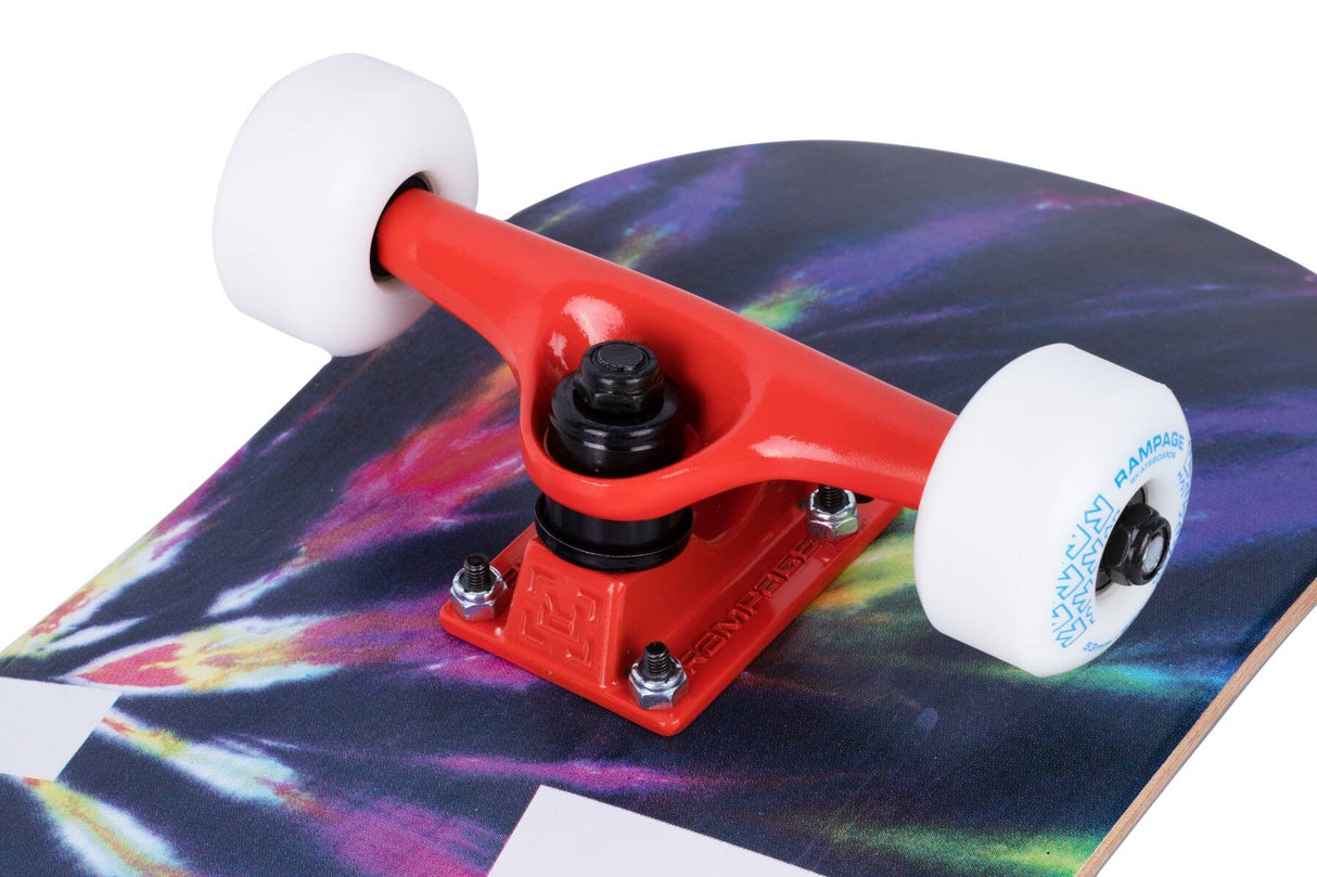 Rampage Tie Dye Big R Custom Skateboard - Multi 7.75"