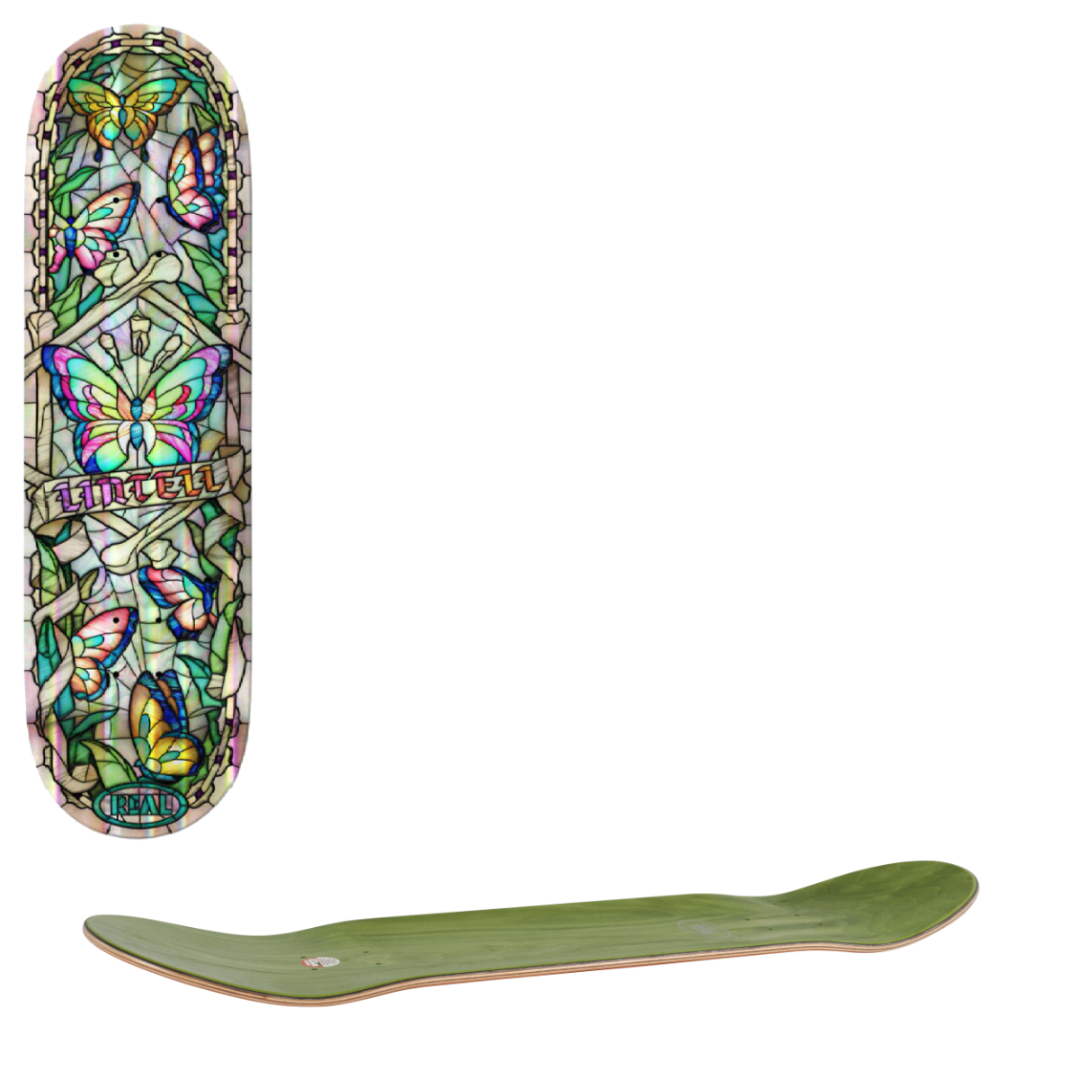 Real Foil Cathedral Skateboard Deck - Lintell 8.5"